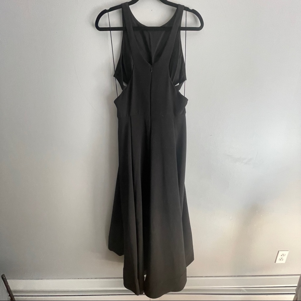 Aiden by Aiden mattox hi-low black ball gown